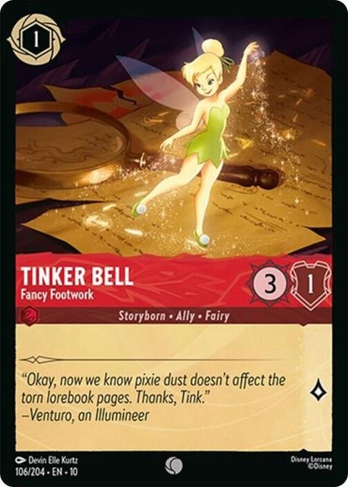 Ravensburger Tinker Bell - Fancy Footwork (106/204) (Whispers in the Well) by LAB7 Malta, Europe