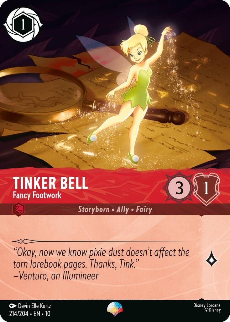 Ravensburger Tinker Bell - Fancy Footwork (Epic) (214/204) (Whispers in the Well) by LAB7 Malta, Europe