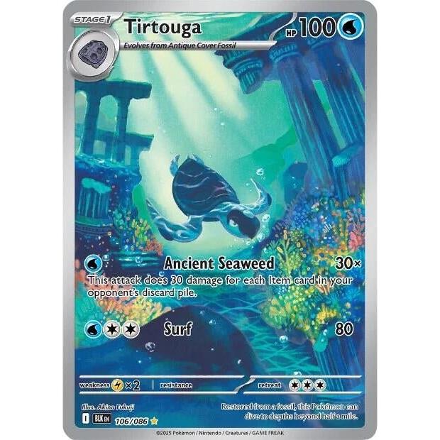 Pokemon Tirtouga (106/086) (SV: Black Bolt) by LAB7 Malta, Europe