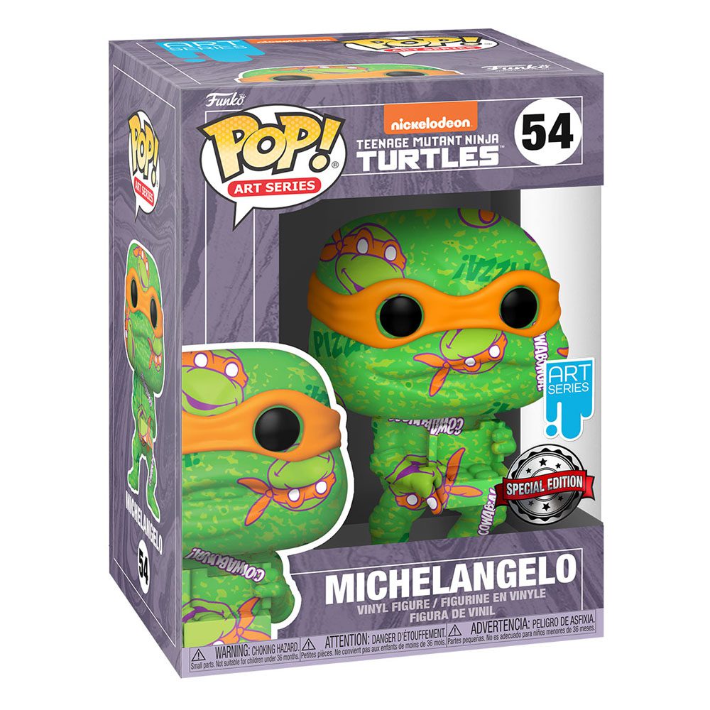 Funko TMNT II: The Secret of the Ooze - Michelangelo Artist Series Pop! 54 by LAB7 Malta, Europe