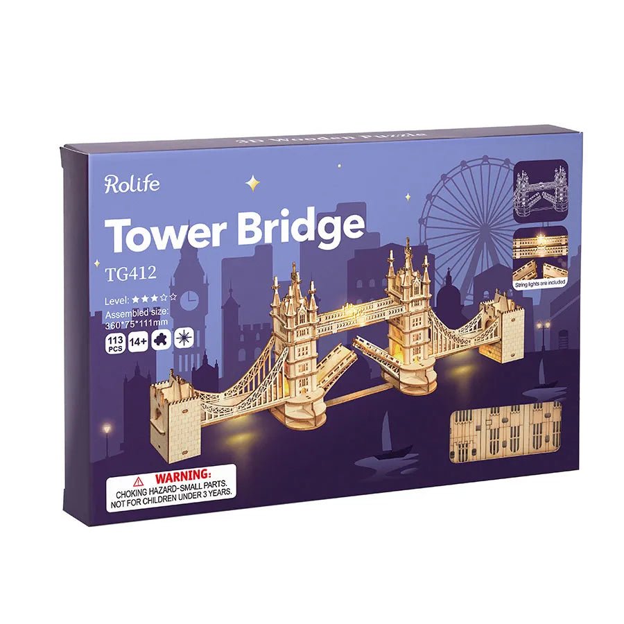 Rolife Tower Bridge 3D Wooden Puzzle TG412 by LAB7 Malta, Europe