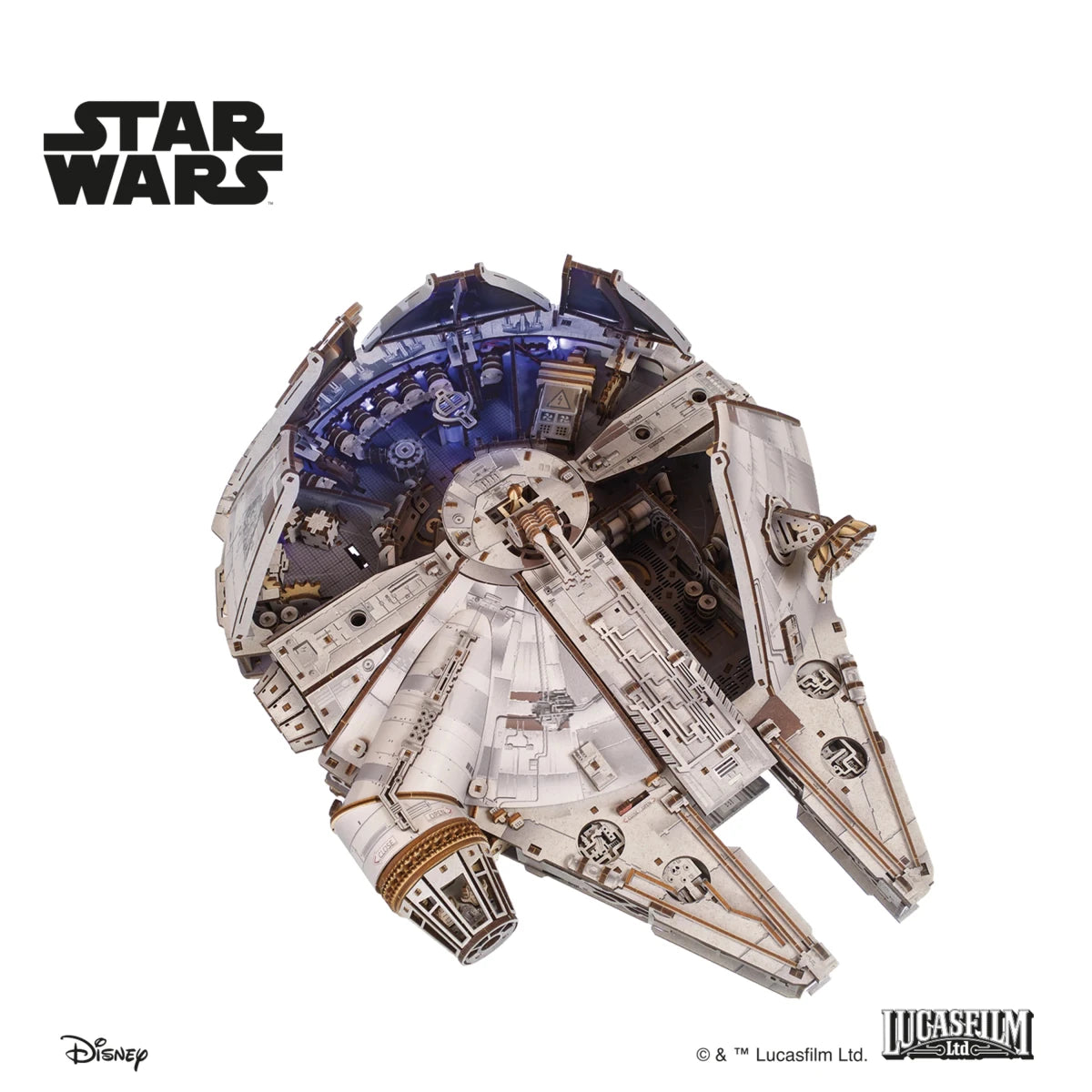 Ugears Millennium Falcon™ Wooden Puzzle by LAB7 Malta, Europe