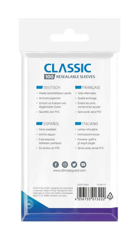 LAB7 Ultimate Guard Classic Sleeves Resealable Standard Size Transparent (100) by LAB7 Malta, Europe