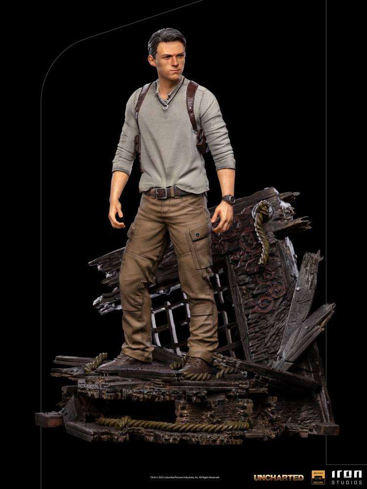 Iron Studios Uncharted Movie Deluxe Art Scale Statue 1/10 Nathan Drake 22 cm by LAB7 Malta, Europe