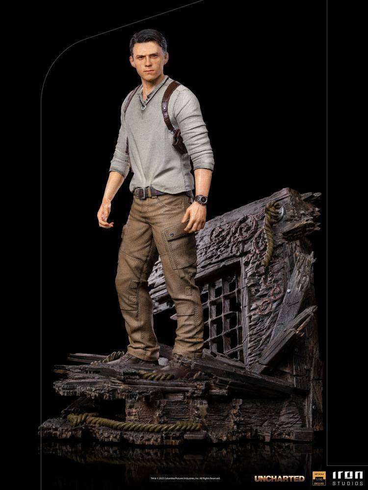 Iron Studios Uncharted Movie Deluxe Art Scale Statue 1/10 Nathan Drake 22 cm by LAB7 Malta, Europe