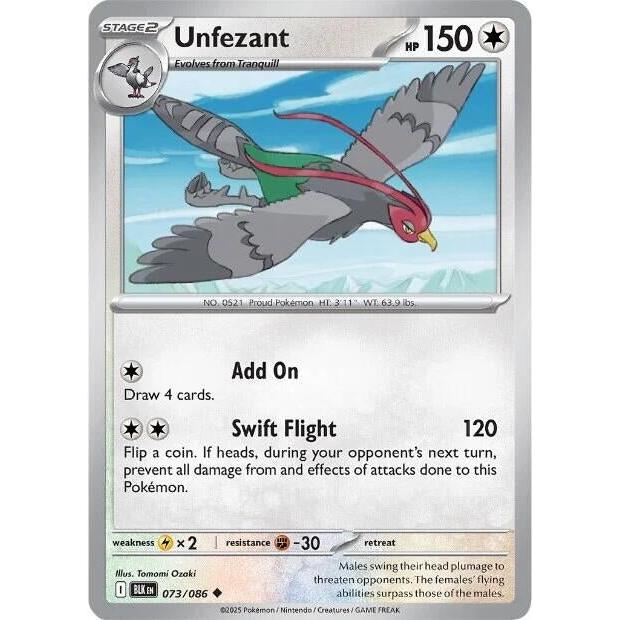 Unfezant (073/086) (SV: Black Bolt) in Malta | LAB7