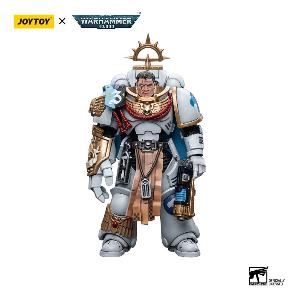 Joy Toy Warhammer 40k Action Figure 1/18 Space Marines White Consuls Captain Messinius 12 cm by LAB7 Malta, Europe