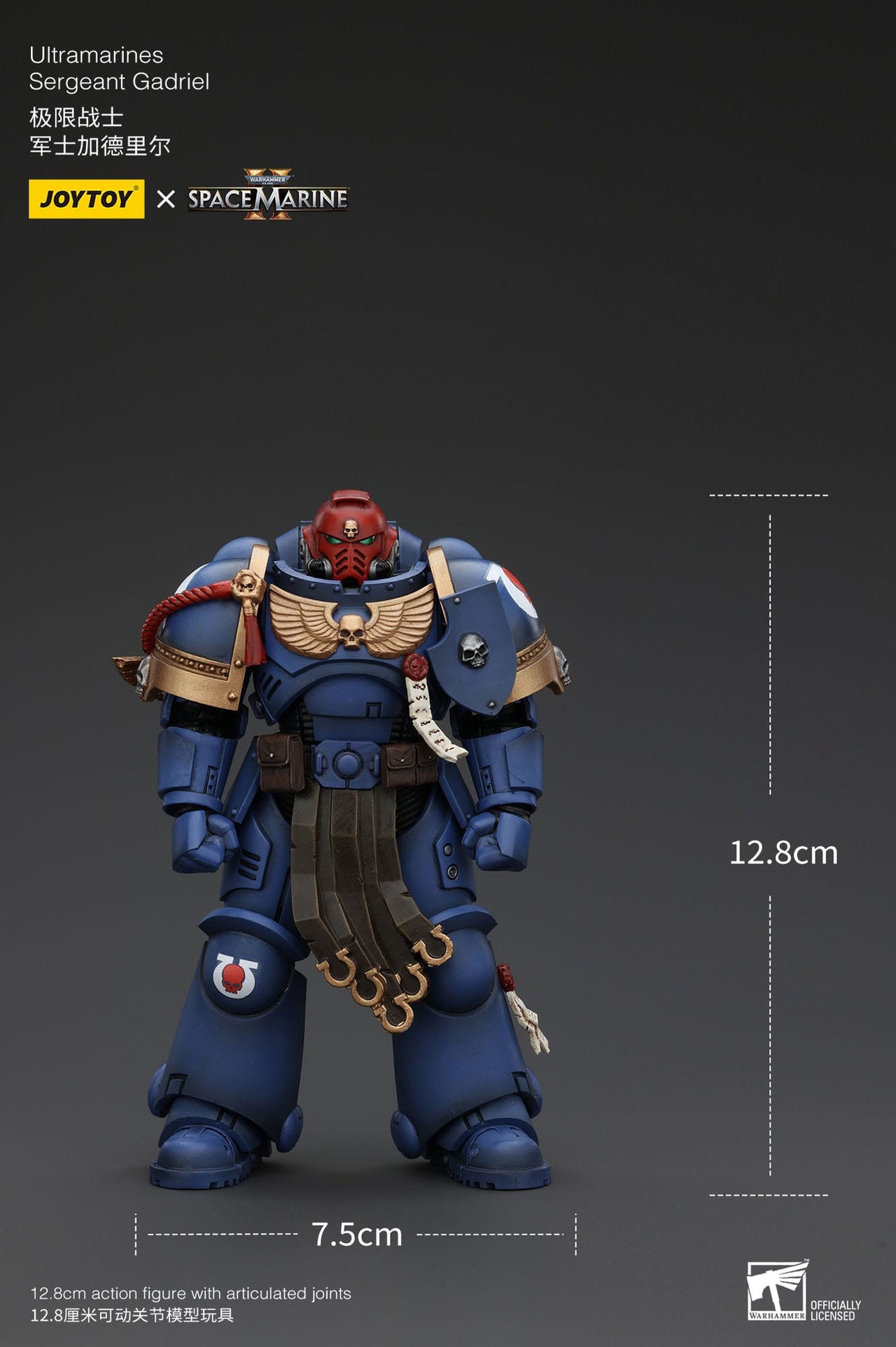 Joy Toy Warhammer 40K Ultramarines Sergeant Gadriel 1/18 Figure by LAB7 Malta, Europe