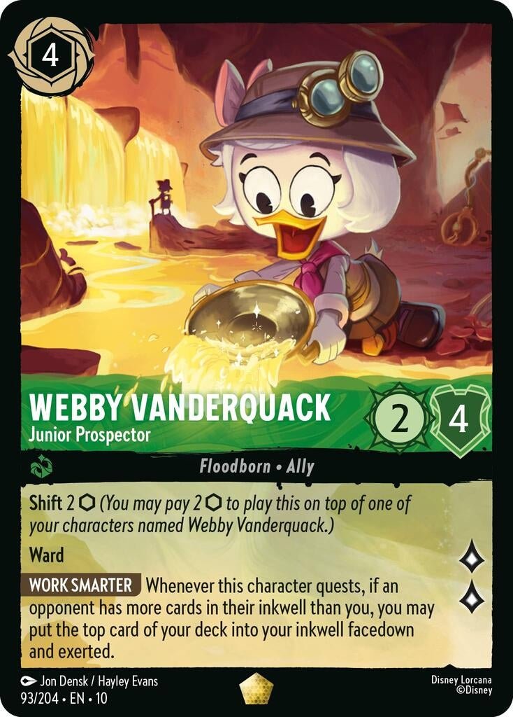 Ravensburger Webby Vanderquack - Junior Prospector (93/204) (Whispers in the Well) by LAB7 Malta, Europe