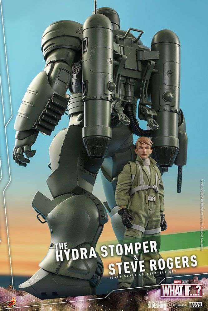 Hot Toys What If...? Action Figures 1/6 Steve Rogers & The Hydra Stomper 28 - 56 cm by LAB7 Malta, Europe