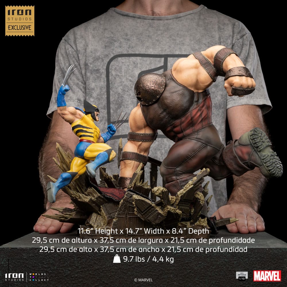 Iron Studios Wolverine vs Juggernaut Art Scale 1/10 Statue EU Exclusive by LAB7 Malta, Europe