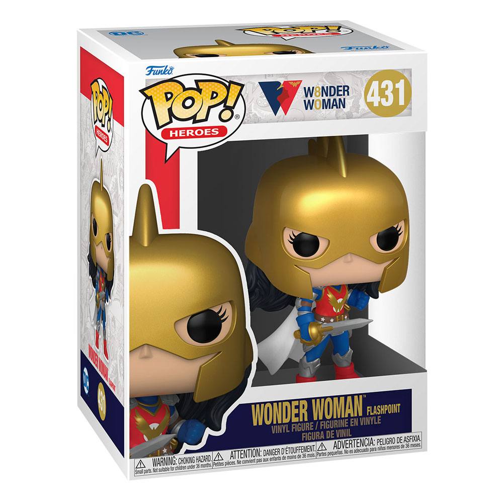 Funko Wonder Woman Flashpoint 80th Anniversary Pop! 431 (DAMAGED BOX) by LAB7 Malta, Europe
