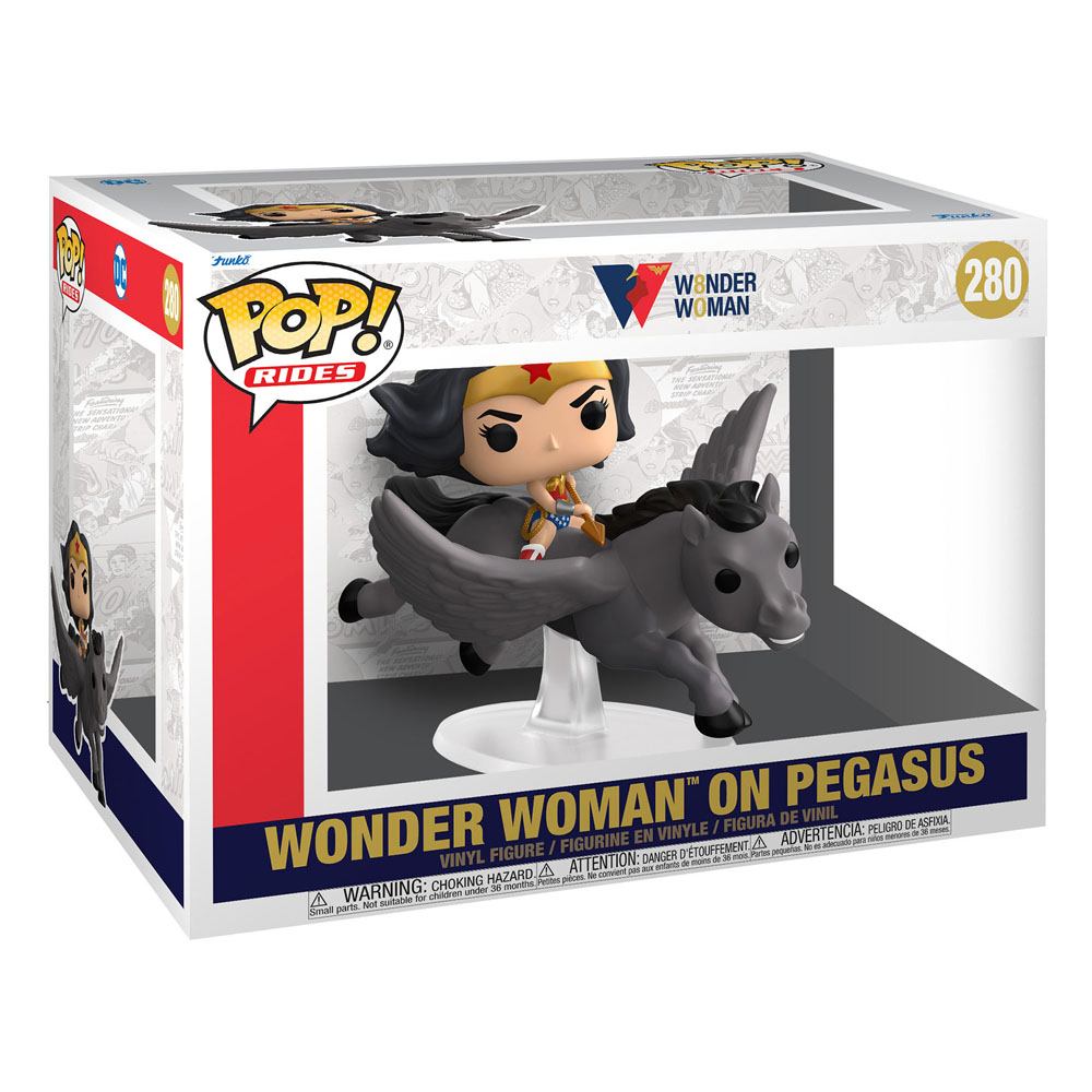 Funko Wonder Woman with Pegasus 80th Anniversary Pop! Rides 280 by LAB7 Malta, Europe