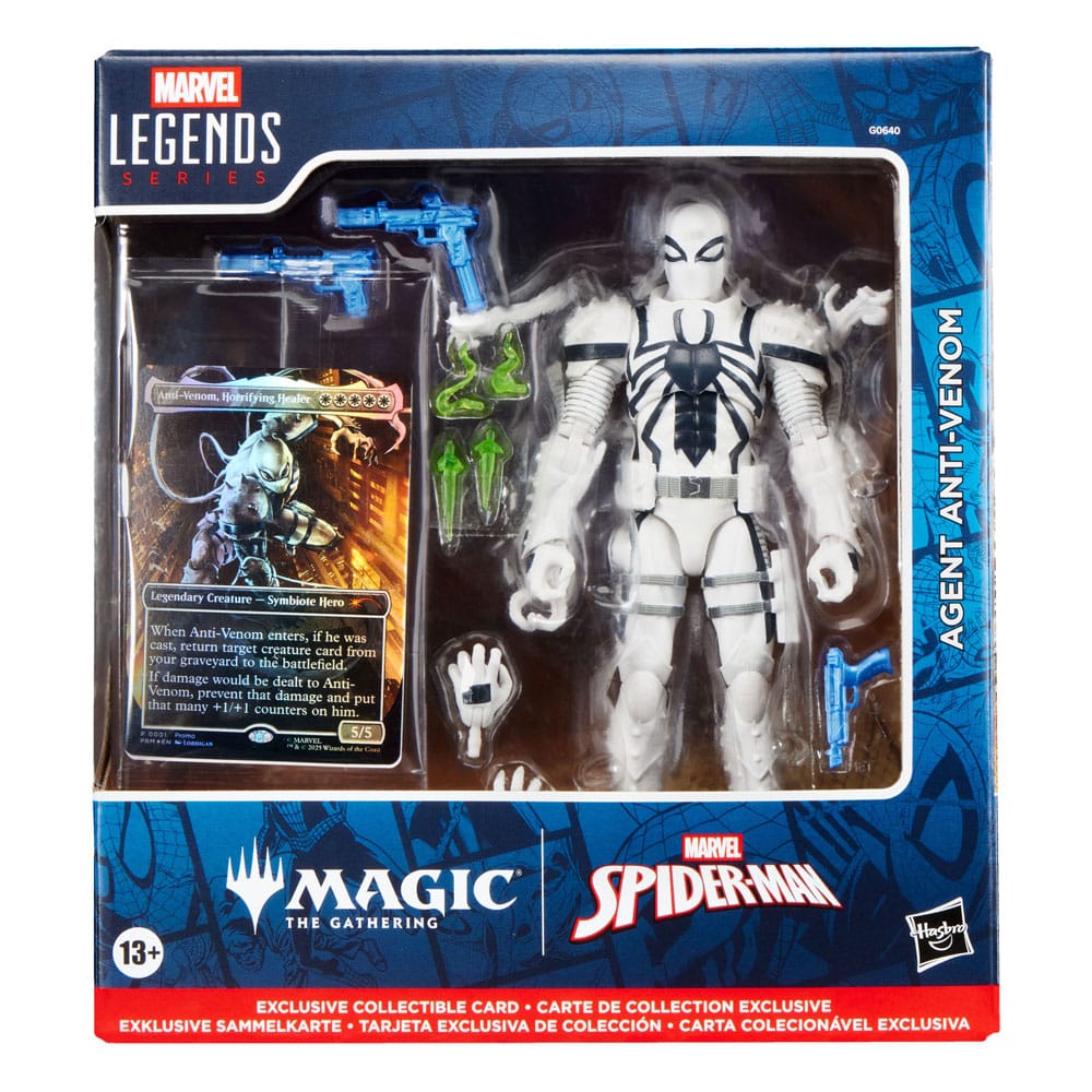 Hasbro Marvel Legends MTG Agent Anti-Venom Action Figure & Exclusive Foil Card 15cm