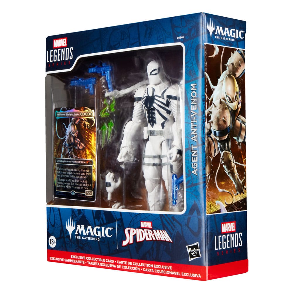 Hasbro Marvel Legends MTG Agent Anti-Venom Action Figure & Exclusive Foil Card 15cm