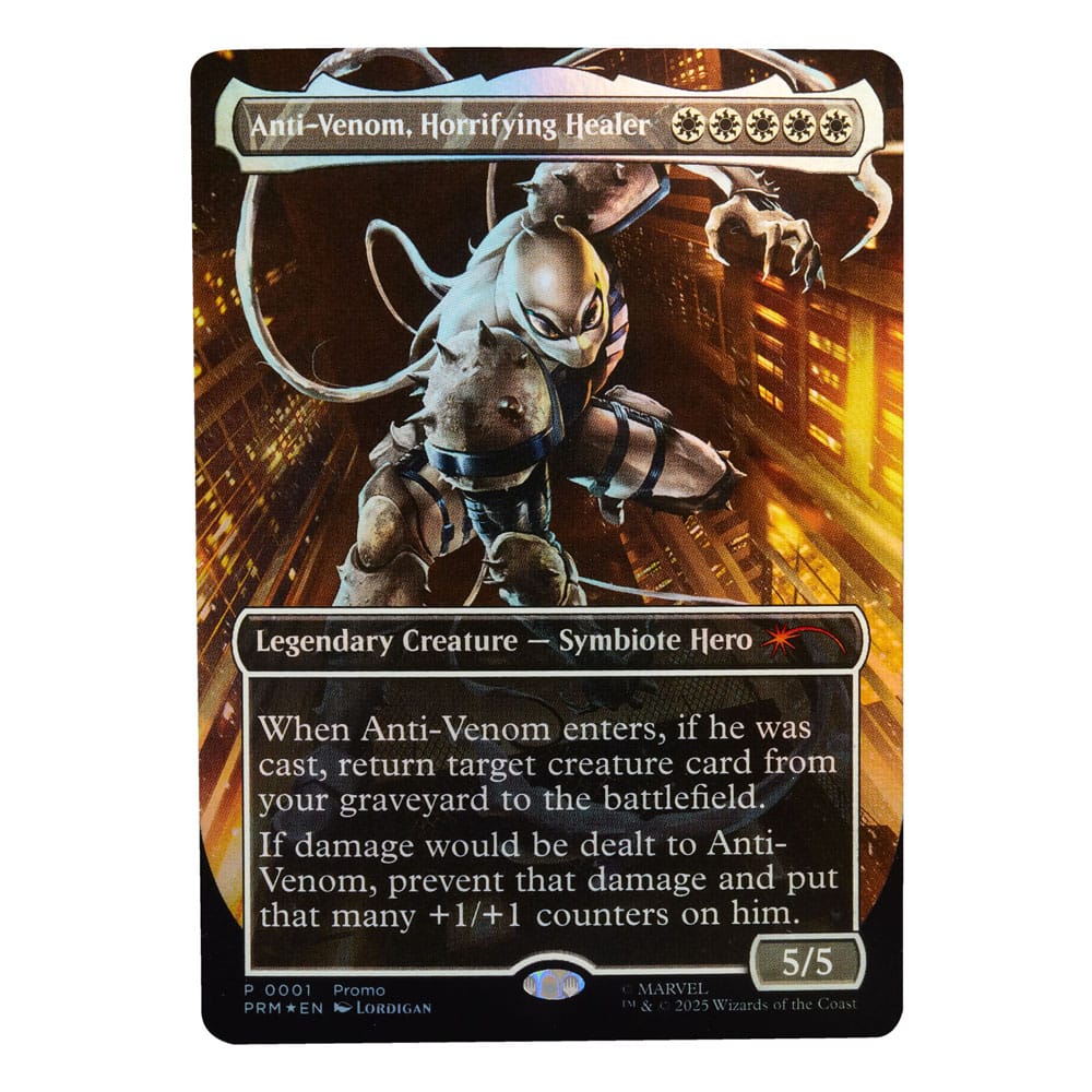 Hasbro Marvel Legends MTG Agent Anti-Venom Action Figure & Exclusive Foil Card 15cm