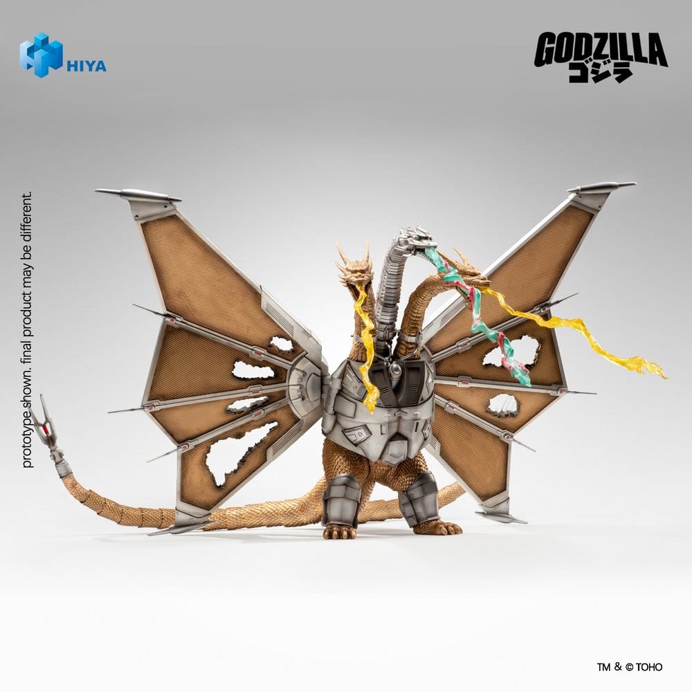 HIYA Toys Godzilla vs. King Ghidorah Exquisite Basic Battle Damaged Mecha King Ghidorah Action Figure (33 cm)