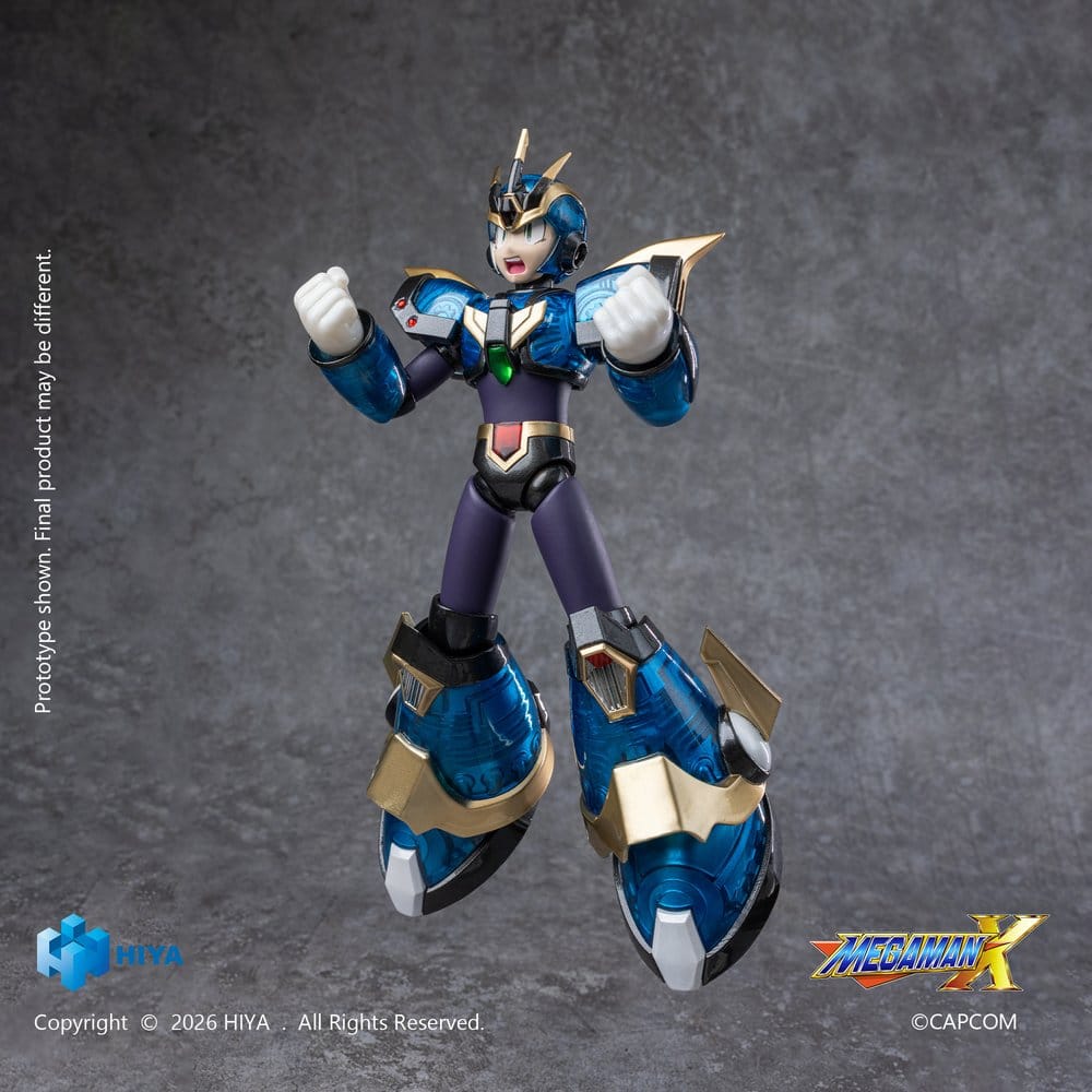 HIYA Toys Mega Man X Exquisite Basic X Ultimate Armor Version Action Figure (16 cm)