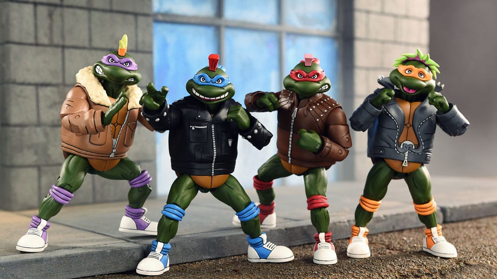 NECA Teenage Mutant Ninja Turtles (1987) Punk Disguise Turtles 7" Scale Action Figure 4-Pack
