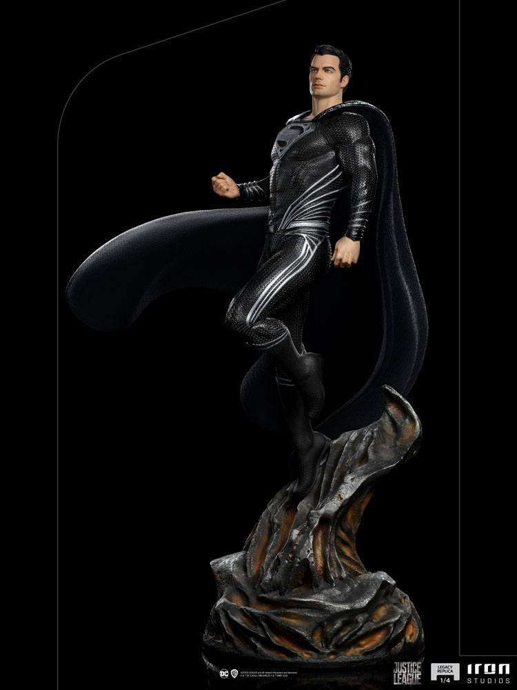 Iron Studios Zack Snyder's Justice League Art Scale Statue 1/4 Superman Black Suit 69 cm by LAB7 Malta, Europe