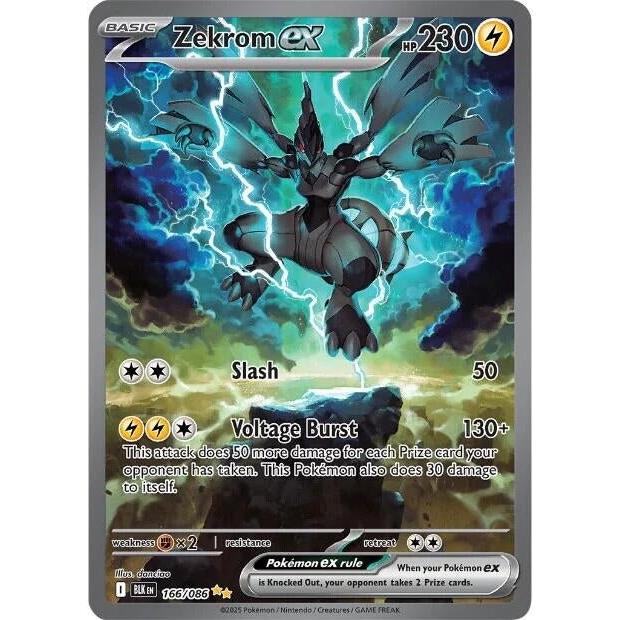Pokemon Zekrom ex (166/086) (SV: Black Bolt) by LAB7 Malta, Europe